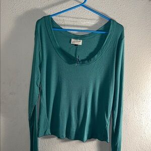 Universal Thread Aqua Long Sleeve Tee